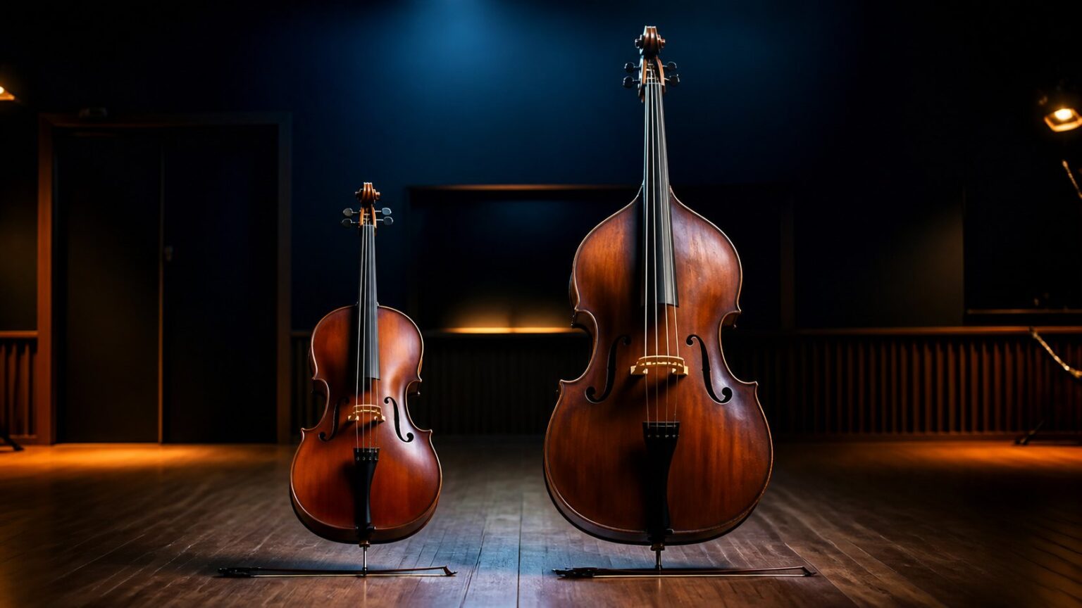 Violoncelle et contrebasse : différences, rôles et sons à reconnaître
